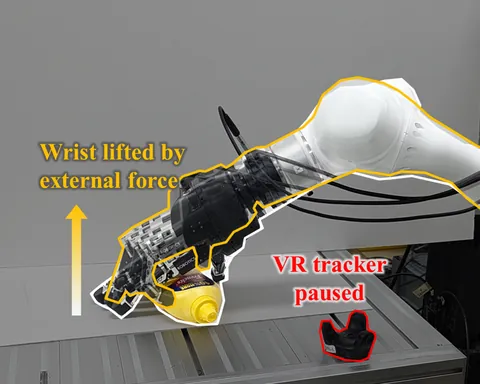 Scooping grasping motion with robotic hand using fingertip force sensing