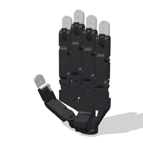 Handling Hand open palm — low-cost modular 16-DoF robotic hand, Seunghwan Um (rush), KSME 2026