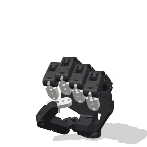 Handling Hand closed into a power grasp — low-cost modular 16-DoF robotic hand, Seunghwan Um (rush, 엄승환), KSME 2026
